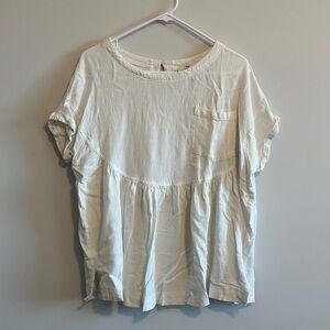 Entro Linen/Viscose Boho Top Size Small